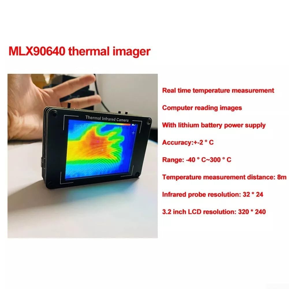 ZYNCUE Thermomètre infrarouge avec écran LCD 3,2"