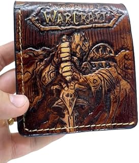 Warcraft, World of Warcraft wallet, Kalimdor, Warcraft Map, Leather Wallet, 3D Genuine Leather Wallet, Leather Carving Wallet