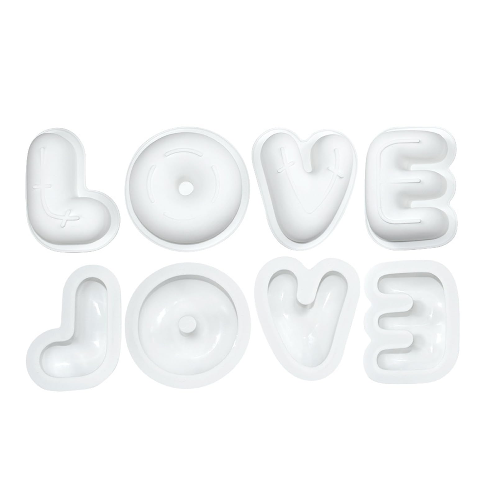 MICFENY Valentines Day Rings Mousses Cake Silicone 3D Chocolate for Romance Dessert and Cake Decorations
