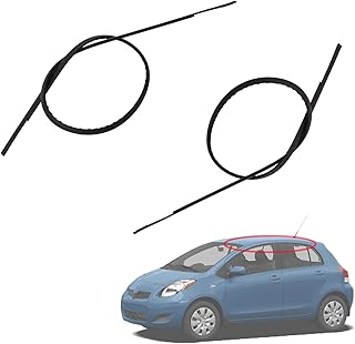 Magimaker 2Pcs 75551-52130 Roof Drip Molding Strips Compatible with Toyota Yaris Hatchback 2006-2011 Left and Right Side, ...