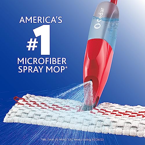 O-Cedar ProMist MAX Microfiber Spray Mop Removes 99% of Bacteria with just Water, Features 1 Extra Refill