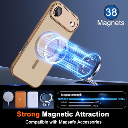 Image of for iPhone Air Case with Privacy Screen Protector, Brown
