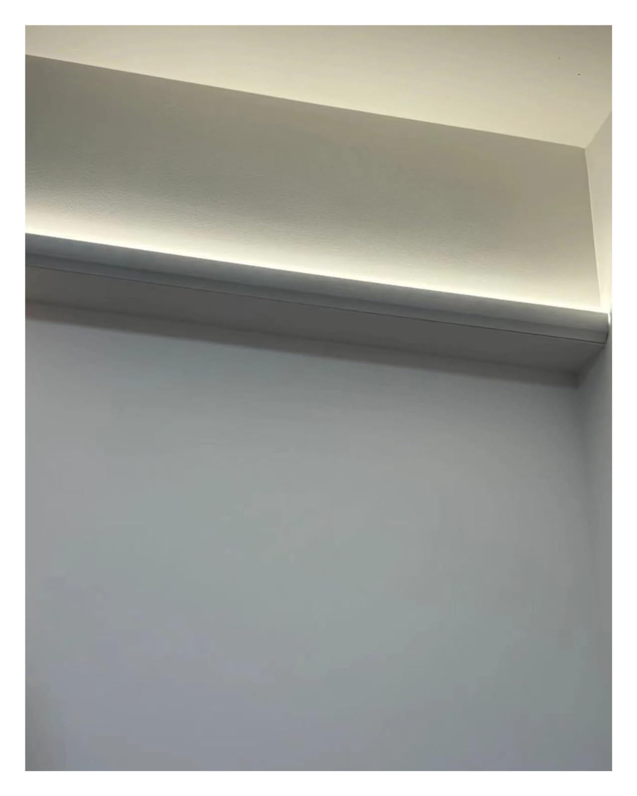 DXYOYONGMZ LED Channel, LED Strip Diffuser Channel, 3 Pack LED Strip Mood Lighting Molding, Surface-Mounted Indirect Lighting System Without LED Light