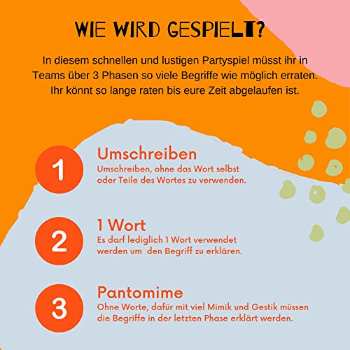 GUESS WHAT?! - Das Ratespiel für schnelle Köpfe! Begriffe erraten & Pantomime Spiel | Gesellschaftsspiel perfekt für lustigen Spieleabend mit Freunden & Familie – Bild 4