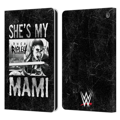 Head Case Designs Officially Licensed WWE She's My Mami Rhea Ripley Leather Book Wallet Case Cover Compatible with Fire HD 8/Fire HD 8 Plus 2020