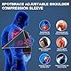 Spobtrack Verstellbare Schulterbandage für gerissene Rotatorenmanschette, Schulter-Kompressionsmanschette für Männer und Frauen, Stützbandage, Armschlinge, Wegfahrsperre zur Schmerzlinderung, Schlaf,