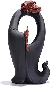 jinyi2016SHOP Ornamenti Creative Clay Sculpture Retro Ceramica Storico Figura Lao Tzu Buddha Decorazione Zen Decorazione Zen Soggiorno Libreria Ufficio casa Tavolo Decorazione (Size : A)