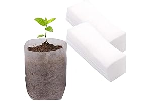 Plant Nursery Bags: 200 Pcs of 5.5" x 6.3" Biodegradable Seed Bags