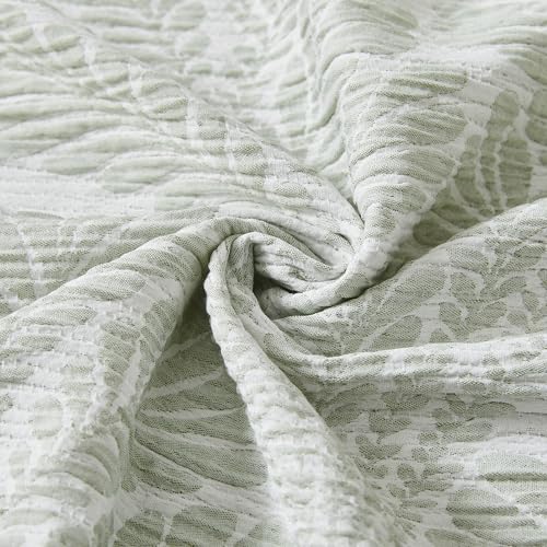 Lush Decor Willow Garden? Shower Curtain Single 72" W X 72" L Sage - Green Bath Curtain - Botanical Shower Curtain - Coastal Bathroom Decor - Image 6