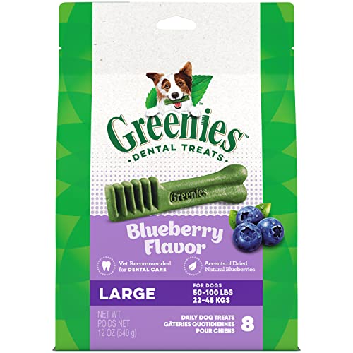 Greenies-Large-Natural-Dental-Care-Dog-Treats-Blueberry-Flavor-12-oz-Pack-8-Treats Greenies Large Natural Dental Care Dog Treats Blueberry Flavor 12 oz Pack 8 Treats