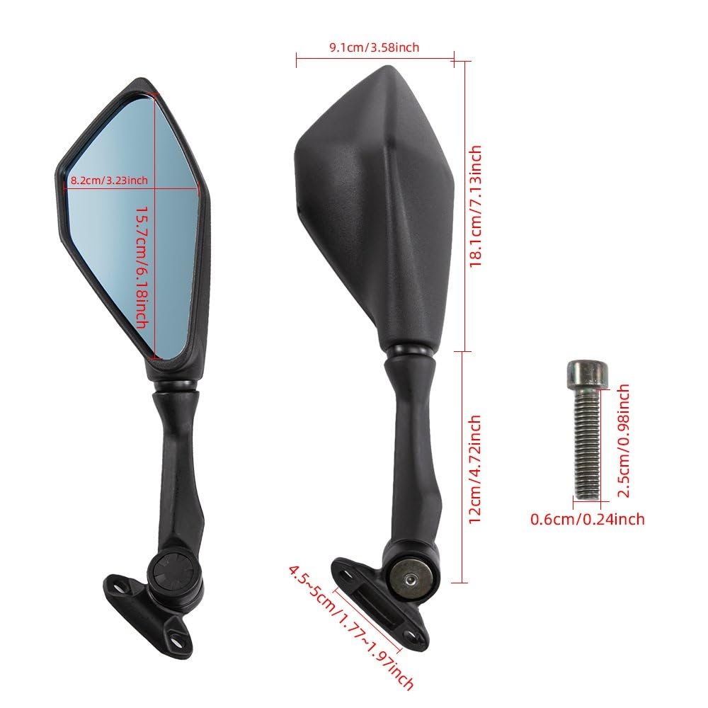 Spiegel Accessoires Voor Kawasaki Voor Ninja 300 Ex300 Voor Ninja 400 250sl ZX-6R ZX636 ZX6R Motorfiets Opvouwbare Verstelbare Spiegels Achteruitkijkspiegel Accessoires Motorfietsen Spiegel Accessoires Voor Kawasaki Voor Ninja 300 Ex300 Voor Ninja 400 250sl ZX-6R ZX636 ZX6R Motorfiets Opvouwbare Verstelbare Spiegels Achteruitkijkspiegel Accessoires Motorfietsen