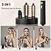 Rotating Hair Dryer Brush,3 in 1 Rotating Hot Air Brush with Detachable Brush(2