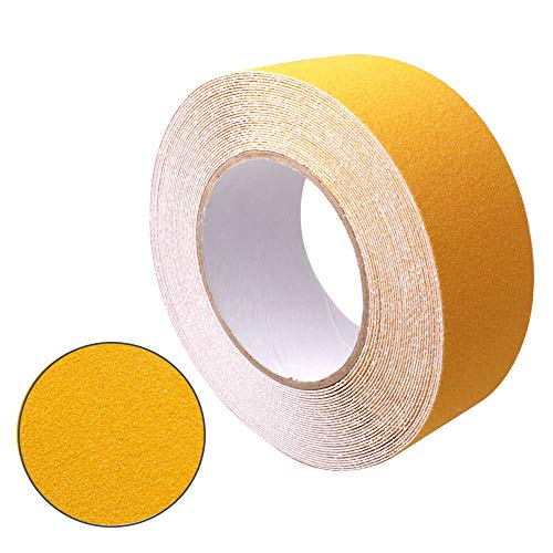 FULARR® 10M X 5CM Premium Gelb Anti-Rutsch Klebeband Antirutsch Streifen, Anti-Rutsch Band Aufkleber, Rutschfestes Selbstklebend Sicherheitsband, für Innen- und Außenbereich?EINWEG?