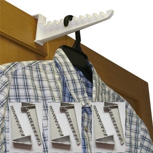 TPBox Over Door Plastic Ironing Hooks (Holds Up To 10 Hangers) (x6)
