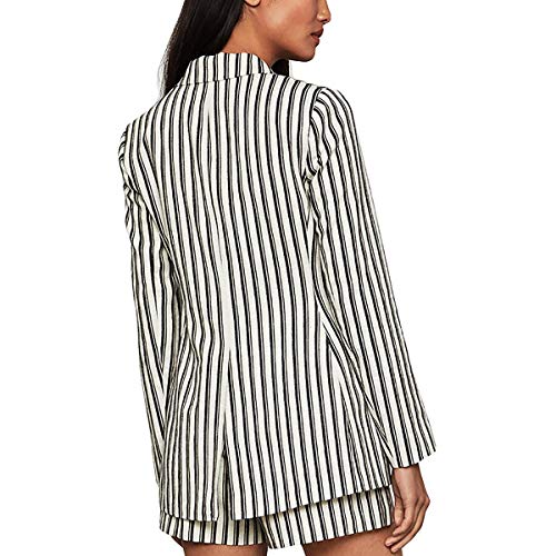 BCBGMAXAZRIA Women's Striped Long Sleeve Blazer3