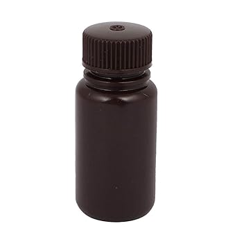 KTM Healthcare 60ml Wide Mouth Chemical Laboratory Reagent Bottle Sample Bottle Brown