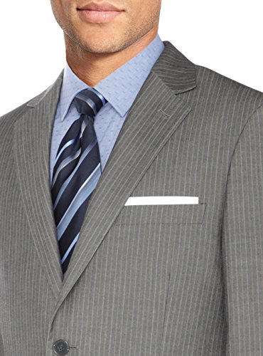 Salvatore Exte Men's Two Button 2 Piece Suit Blazer Jacket Plus Flat Front Pants4