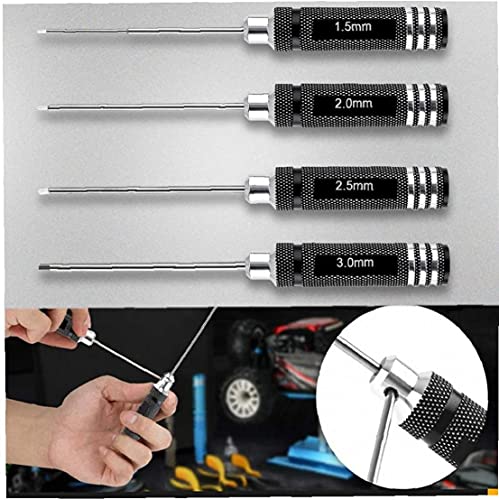 4 STKS Hex Schroef Driver Set Kit H1.5 2.0 2.5 3.0mm Zeskant Schroevendraaier Zwaard RC Reparatie Gereedschap Kit voor… - Image 4