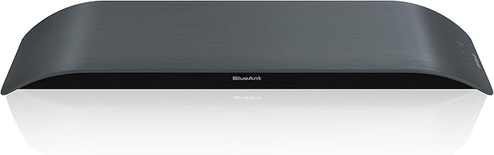 BlueAnt Soundblade Under Monitor Soundbar, Powerful 120 watt, 2.1 Channel USB-C, Bluetooth 5.3 Desktop Speaker for PC, Mac for Streaming Content, Music and Gaming. (Charcoal)
