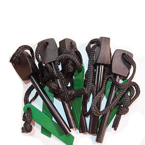 ETOPSTECH Survival Magnesium Flint Fire Starter Stick Lanyard for Camping Outdoor,Matchbox Fire Start Boy Scouts