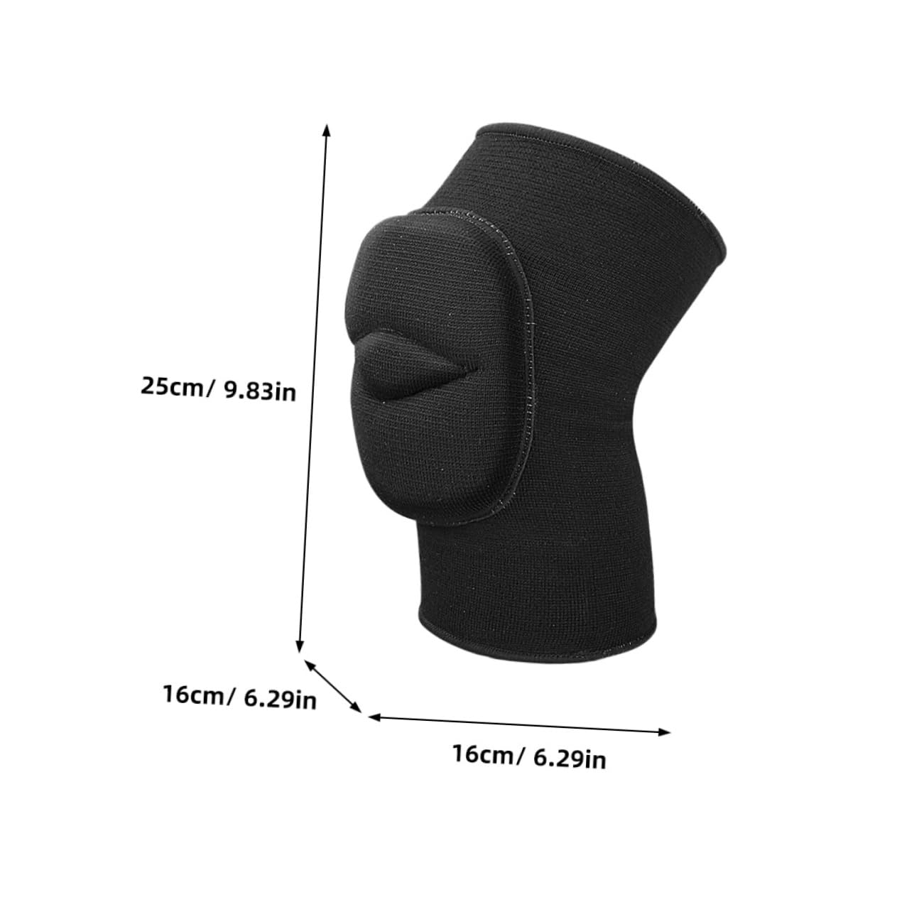 WOFASHPURET 2pcs Thickened Volleyball Pads Full Leg Compression Sleeve for Snowboarding Dance and Daily Activities