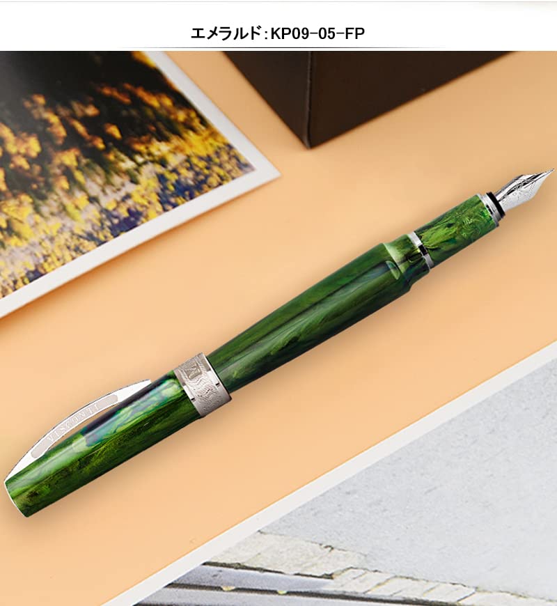 【Amami 新品文具】 VISCONTI ミレージュ 万年筆 エメラルド F Amami 新品文具】 VISCONTI ミレージュ 万年筆 エメラルド F