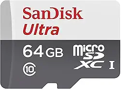 SanDisk Cartão microSDXC Ultra SDSQUNS-064G-GN3MN 64GB 80MB/s UHS-I Classe 10