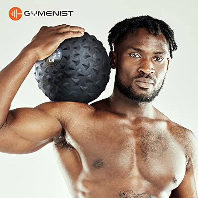 GYMENIST Weighted No Bounce Slam Ball Intensive Workout Training Gym Exercise Weight Balls Equipment