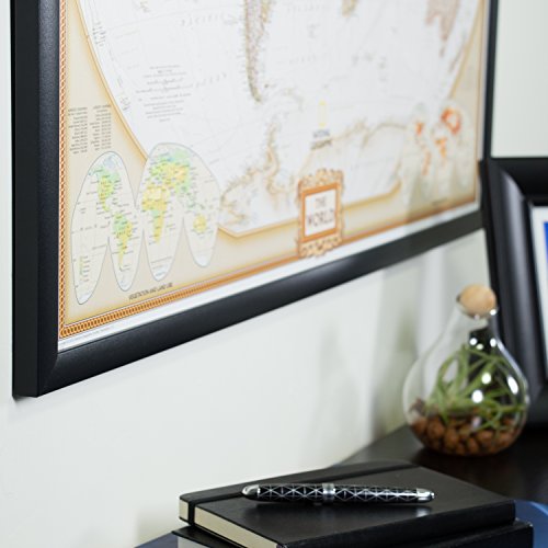 Craig Frames 5002436MAP01B Wayfarer, Executive World Push Pin Travel Map thumb #2