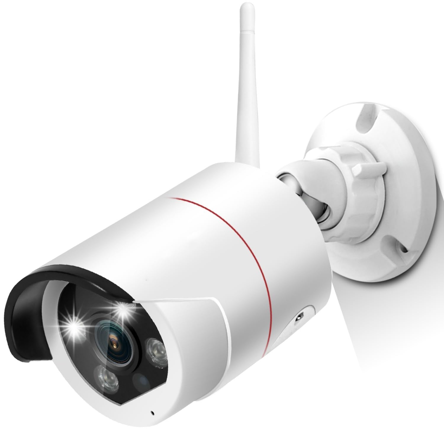 【2K画質】YESKAMOO Wi-Fi 無線 防犯カメラ 監視カメラ AI人物検知 人感センサー発光 屋外 ワイヤレス 300万画素 増設用 フルカラー暗視 赤外線暗視 録音 双方向通話 屋外カメラ IP66防水防塵 常時録画 動体検知 ワイヤレス防犯カメラセットに増設用 単独使用不可（電源別売り）