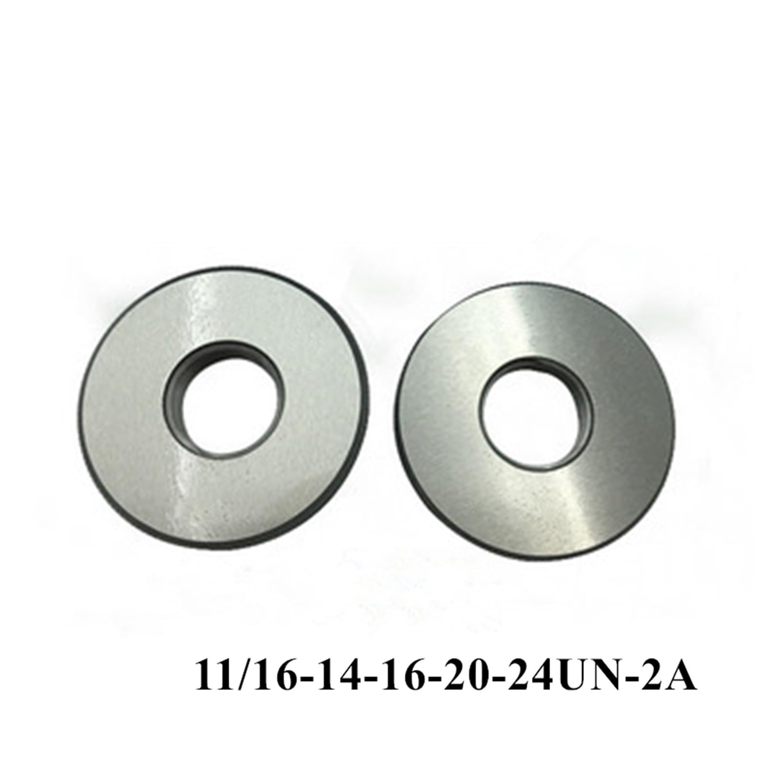 Precision 11/16-12UN, 14/16 / 20 / 24UN-2A Ring O Gauge, American System Thread Ring Gauge Go and No go (Size : 11-16-16UN)