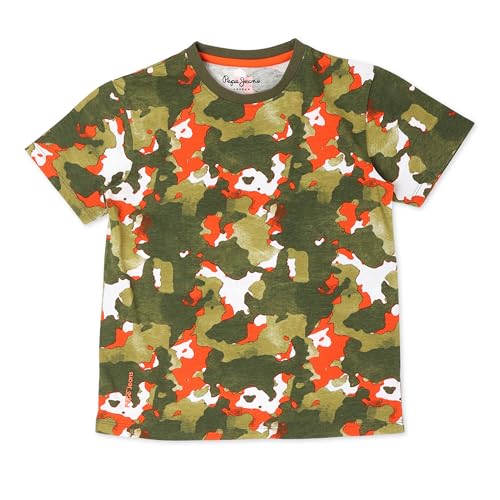 Image of Pepe Jeans Boy's Regular Fit Crew Neck Printed T-Shirt