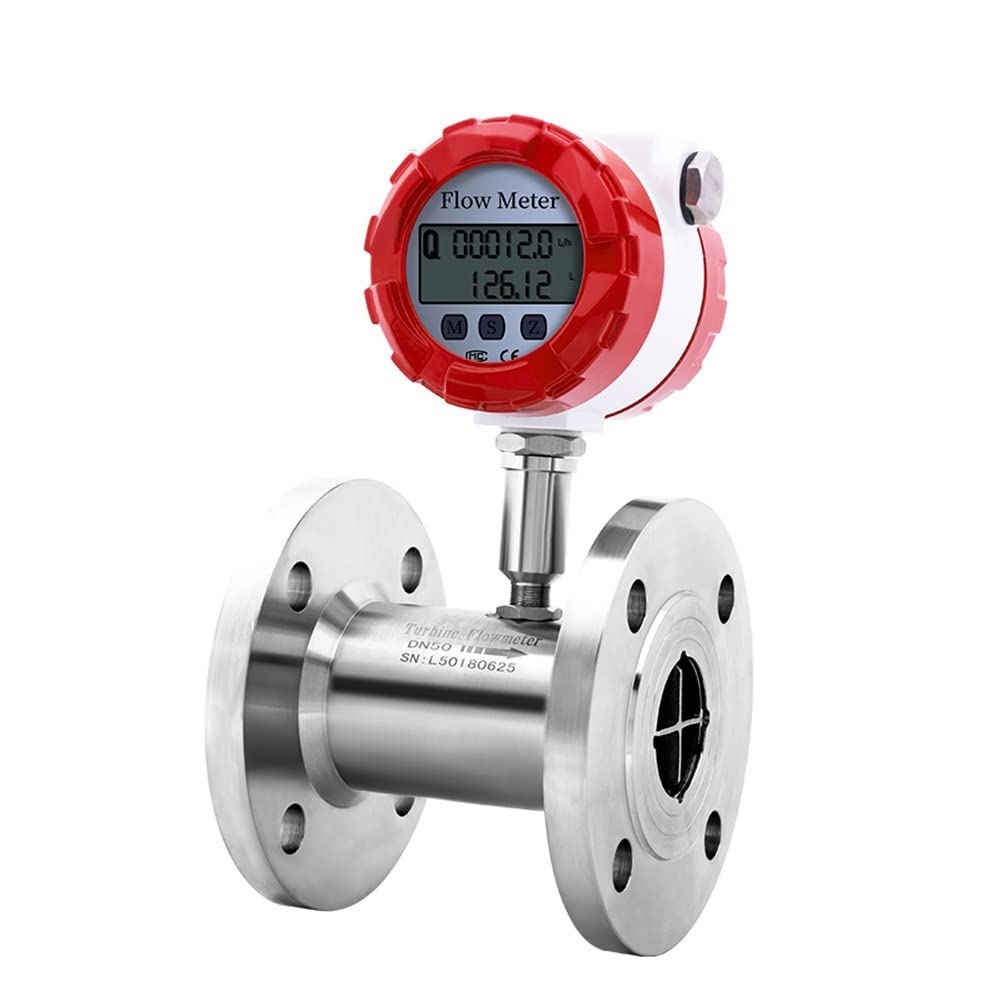 Caudalímetro, medidor de agua, Medidor de control de flujo de agua DN50 DN80 DN100 Medidor de flujo industrial Medero de flujo de turbina Modbus 4-20MA Ampliamente utilizado en el suministro de agua(D