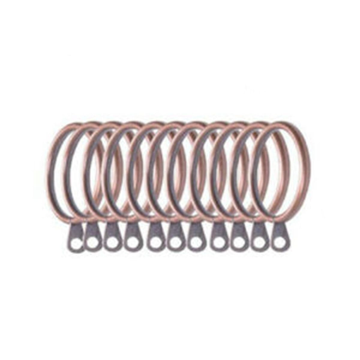 Shower Curtain Rings Metal Curtain Rings Hanging Hooks for Curtains Rods Pole Voile Heavy Duty(Copper,24PCS)