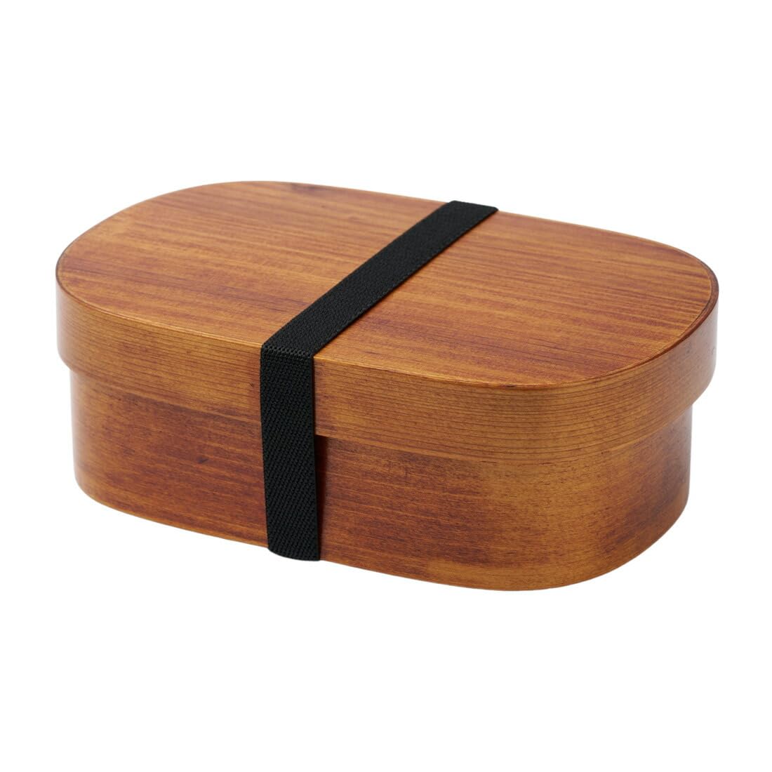 GOLWIS Magewappa Style Bento Box 23oz Rubberwood Dark Brown Lunch Box