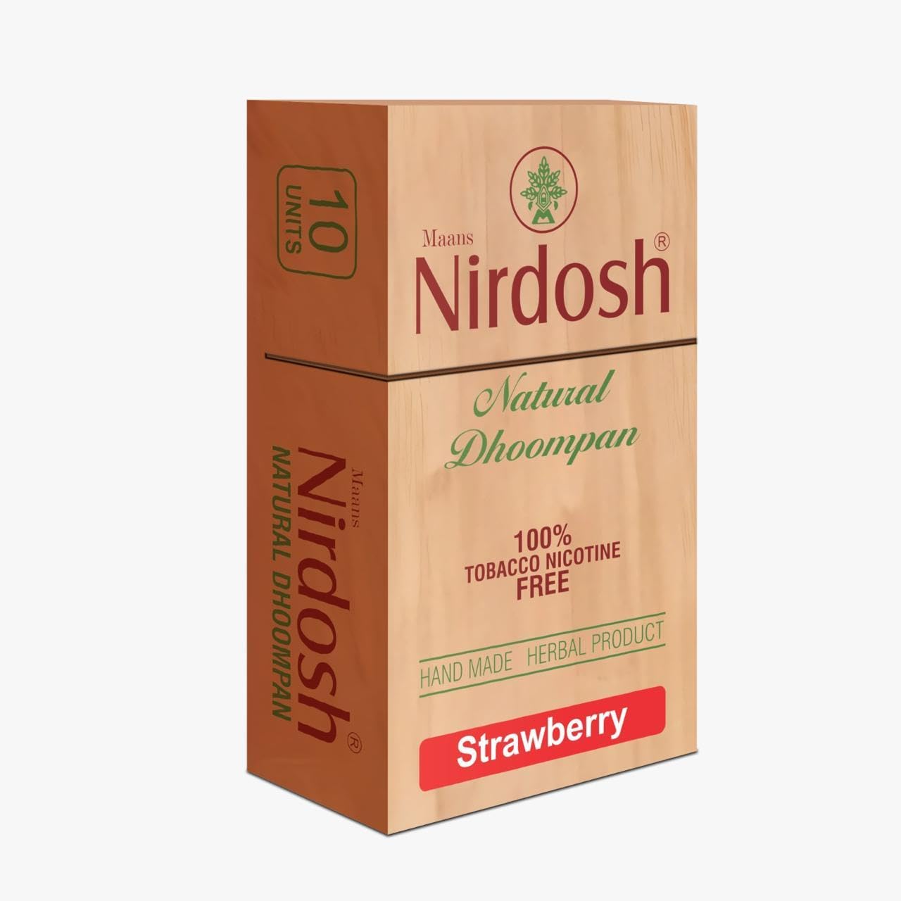 Nirdosh Natural Dhoompan Strawberry Flavour | Pack Of 10 Sticks |100% Tobacco Nicotine Free | Experience The Sweet & Smooth Taste In Every Puff!-image-46