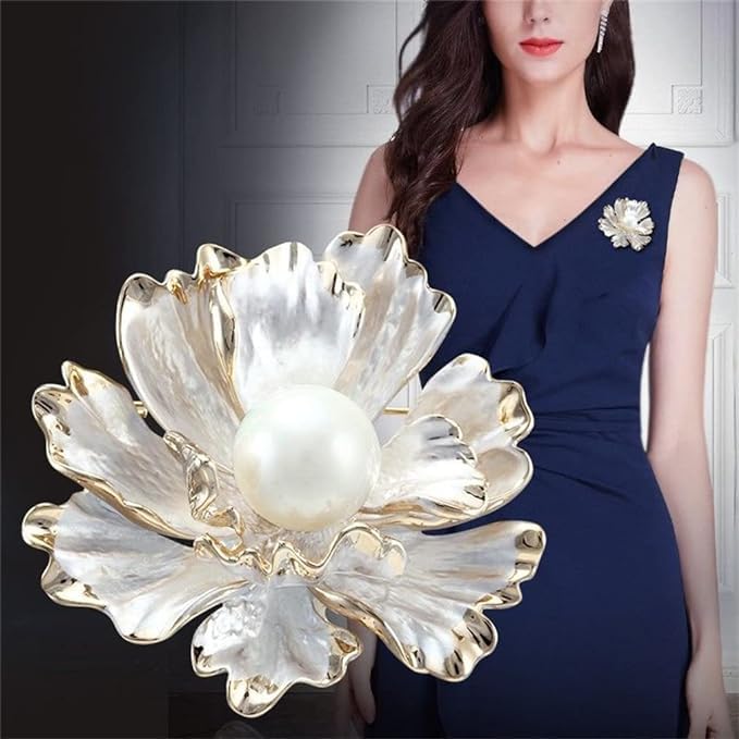 Image of Cameo Brooch Vintage Silver Tone Lady Portrait Brooch Pins for Women Victorian Jewelry Crystal Rhinestone Brooches for Hat Scarf Collar Lapel Handbags Shawls for Christmas