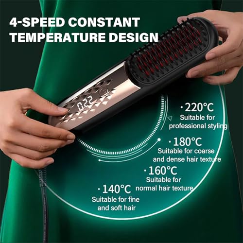 Cepillo planchador eléctrico recargable multifuncional miniatura 2