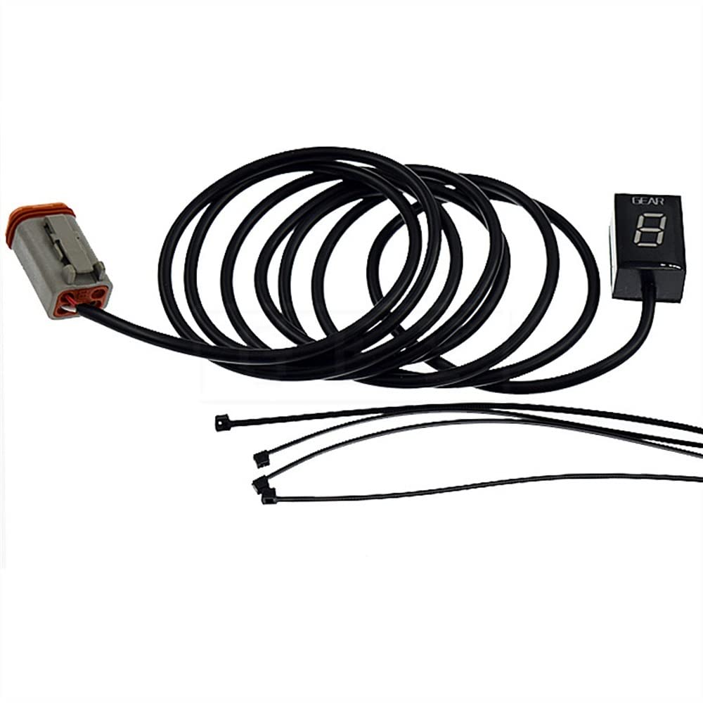 Indicador Marchas Moto Indicador de Marcha Medidor para Harlei Motocicleta Play EFI Motor ECU Enchufe Montaje 6 velocidades 1-6 Nivel indicador Velocidad