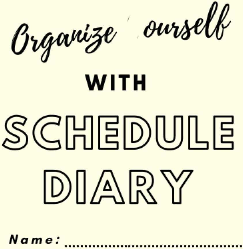 Unique Schedule Diary for Procrastinators: Diary for Business Professionals, Personal Assistants and Procrastinators