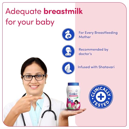 Image of Galact Lactation Granules 400g for Breastfeeding Mothers | 4X Breast Milk Boost | Clinically Tested Lactation Supplement | Shatavari & 6 Herbs | Boost Immunity | Chocolate Flavour | 20 Days Pack