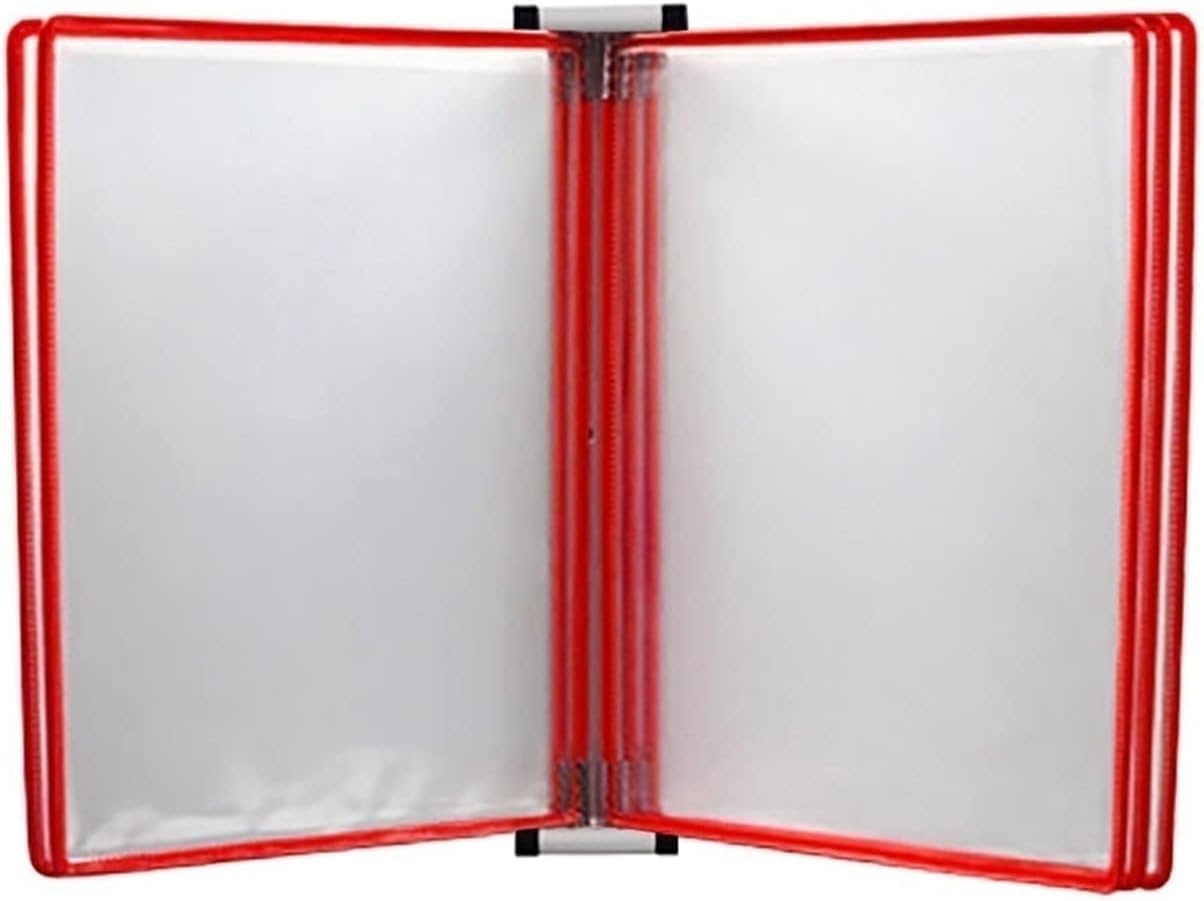 GLETSF Wall Mount Reference Display System, Folders, A4 Wall Mounted Document Holder, Magnetic File,Black