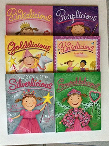 Victoria Kann Pinkalicious Six Book Hardcover Boxed Set (with poster) [Pinkalicious, Purplicious, Goldilicious, Silverlicious, Pinkalicious Tickled Pink, Emeraldicious] by Victoria Kann (2015-05-03)