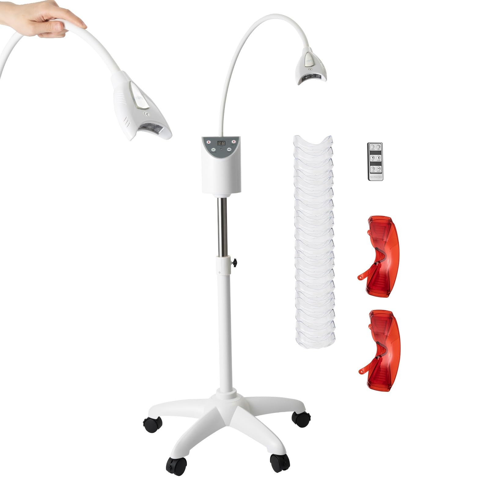 Teeth Whitening Machine Professional LED Teeth Whitening Light with Timer Mobile Dental Teeth Whitening Bleaching Lamp Cold Light