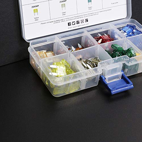 Mulwark 120Pc Clearmark Assorted Auto Mini-Car-Truck-Blade-Fuses Set- 5A 7.5A 10A 15A 20A 25A 30A - Atm Automotive Replacement Auto Fuse Assortment Kit W/A Puller -For Boat,Marine,Rv,Suv,Trike… #TOP6
