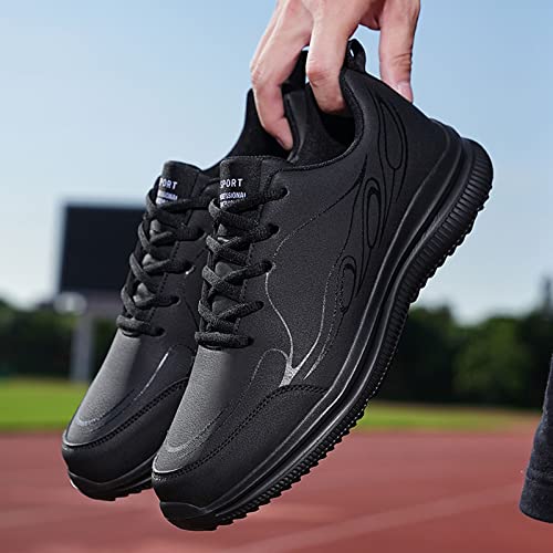 Fashion Men Mountaineering Casual Sport Shoes Lace Up Solid Color Running Breathable Soft Mens Sneaker Boots Size 124