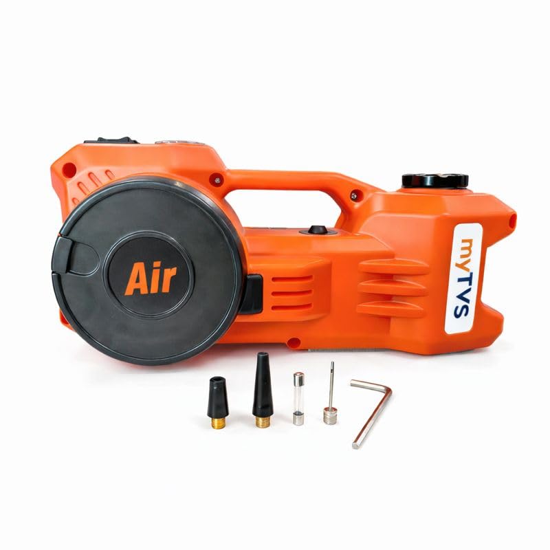 myTVS 3-Ton Electric Car Jack with 150 PSI Tyre Inflator | 2-in-1 Automatic Lifting Jack for SUV, Sedan, MPV | 12V Powered | Compact Emergency Car Kit | 1+1 Year Warranty-picture-22