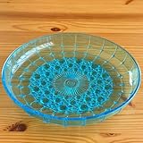 レトロ レトロポップ ブルー プラスチック お盆 トレー 菓子器