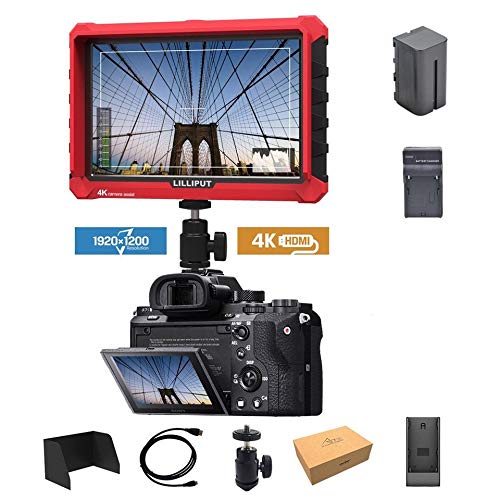 LILLIPUT A7s 7-inch 1920x1200 HD IPS Screen 500cd/m2 Camera Field Monitor 4K HDMI Input output Video For DSLR Mirrorless Camera
