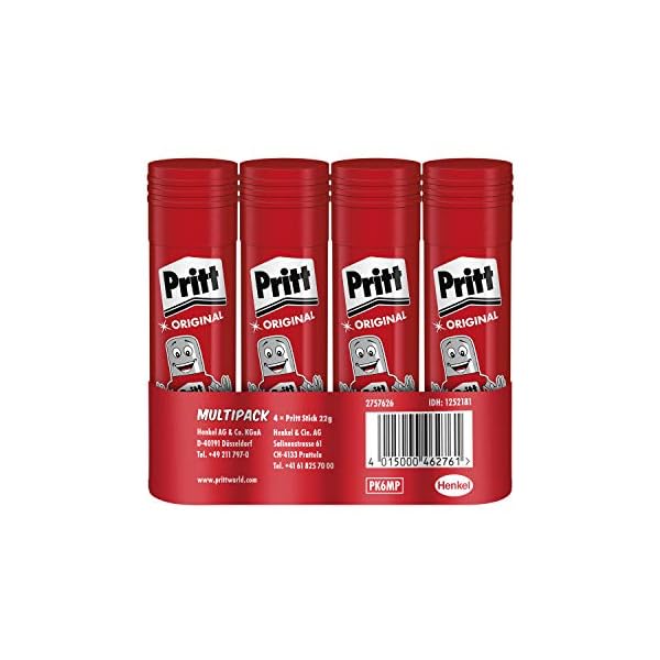 Pritt Klebestift, sicherer und kinderfreundlicher Kleber für Kunst und Bastelarbeiten, starker Klebstoff für Schule & Bürobedarf – Bild 3